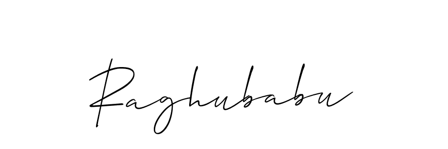 Also You can easily find your signature by using the search form. We will create Raghubabu name handwritten signature images for you free of cost using Allison_Script sign style. Raghubabu signature style 2 images and pictures png