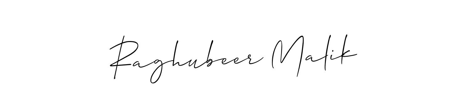 if you are searching for the best signature style for your name Raghubeer Malik. so please give up your signature search. here we have designed multiple signature styles  using Allison_Script. Raghubeer Malik signature style 2 images and pictures png