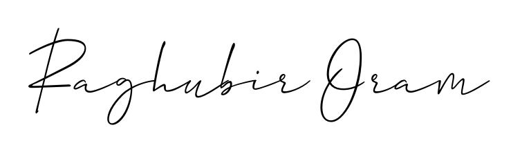 A dynamic signature style for Raghubir Oram using Allison_Script script. Designed to look authentic, handwritten, and professional. Raghubir Oram signature style 2 images and pictures png