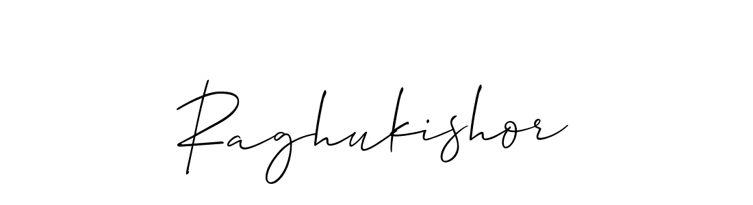 Raghukishor stylish signature style. Best Handwritten Sign (Allison_Script) for my name. Handwritten Signature Collection Ideas for my name Raghukishor. Raghukishor signature style 2 images and pictures png