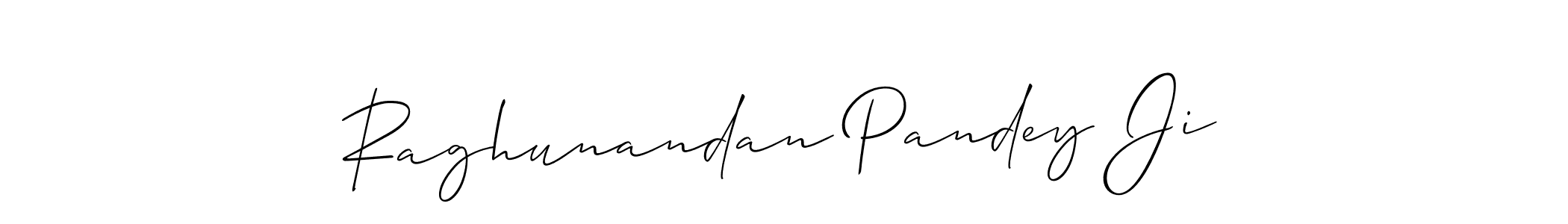 Raghunandan Pandey Ji stylish signature style. Best Handwritten Sign (Allison_Script) for my name. Handwritten Signature Collection Ideas for my name Raghunandan Pandey Ji. Raghunandan Pandey Ji signature style 2 images and pictures png