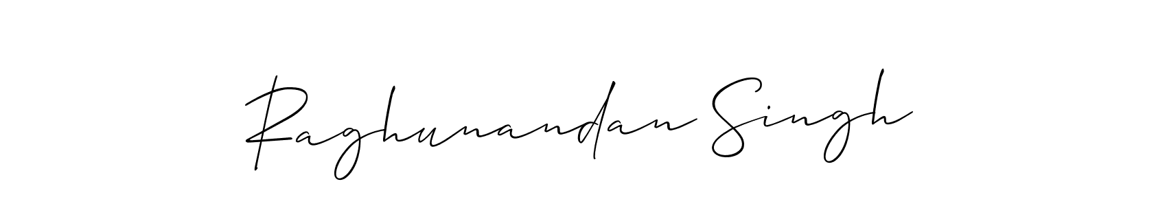 How to make Raghunandan Singh signature? Allison_Script is a professional autograph style. Create handwritten signature for Raghunandan Singh name. Raghunandan Singh signature style 2 images and pictures png