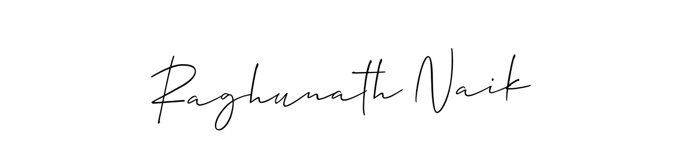Design your own signature with our free online signature maker. With this signature software, you can create a handwritten (Allison_Script) signature for name Raghunath Naik. Raghunath Naik signature style 2 images and pictures png