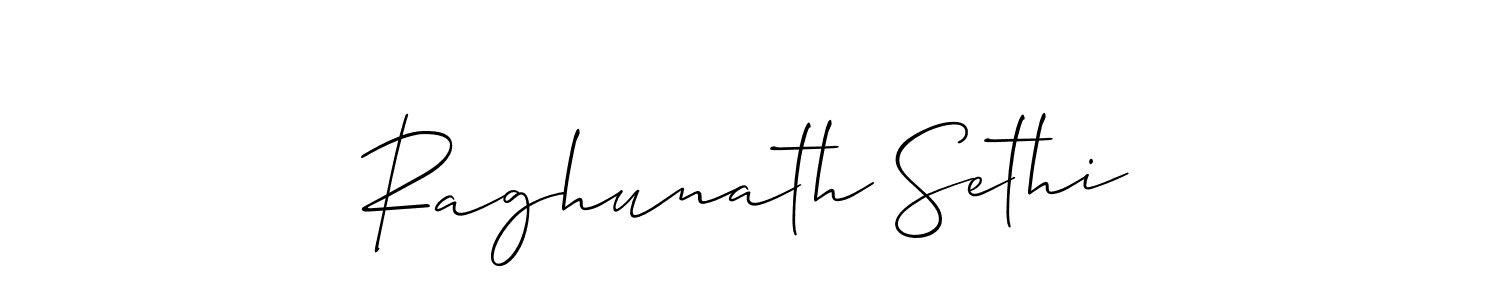 Also we have Raghunath Sethi name is the best signature style. Create professional handwritten signature collection using Allison_Script autograph style. Raghunath Sethi signature style 2 images and pictures png