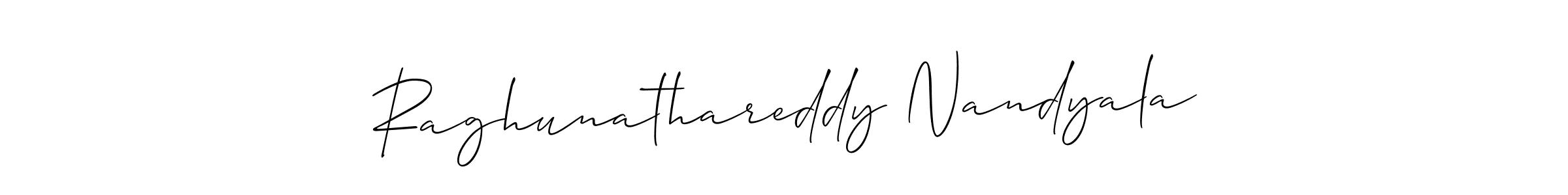 How to Draw Raghunathareddy Nandyala signature style? Allison_Script is a latest design signature styles for name Raghunathareddy Nandyala. Raghunathareddy Nandyala signature style 2 images and pictures png