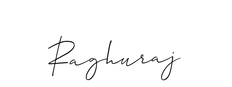 How to make Raghuraj signature? Allison_Script is a professional autograph style. Create handwritten signature for Raghuraj name. Raghuraj signature style 2 images and pictures png