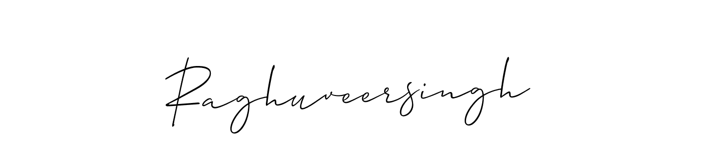 Make a beautiful signature design for name Raghuveersingh. With this signature (Allison_Script) style, you can create a handwritten signature for free. Raghuveersingh signature style 2 images and pictures png