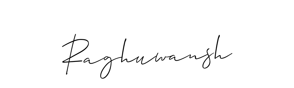 The best way (Allison_Script) to make a short signature is to pick only two or three words in your name. The name Raghuwansh include a total of six letters. For converting this name. Raghuwansh signature style 2 images and pictures png