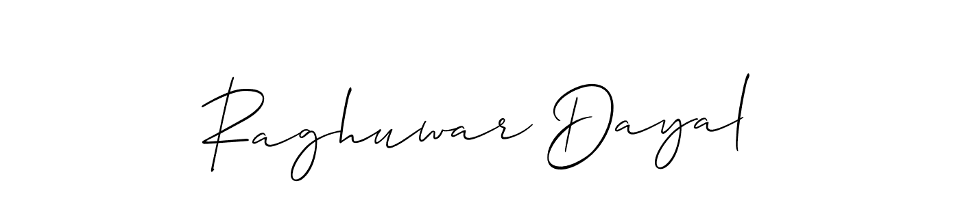 Also we have Raghuwar Dayal name is the best signature style. Create professional handwritten signature collection using Allison_Script autograph style. Raghuwar Dayal signature style 2 images and pictures png