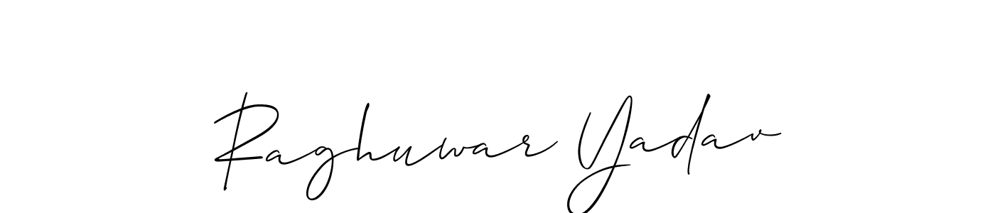 Raghuwar Yadav stylish signature style. Best Handwritten Sign (Allison_Script) for my name. Handwritten Signature Collection Ideas for my name Raghuwar Yadav. Raghuwar Yadav signature style 2 images and pictures png