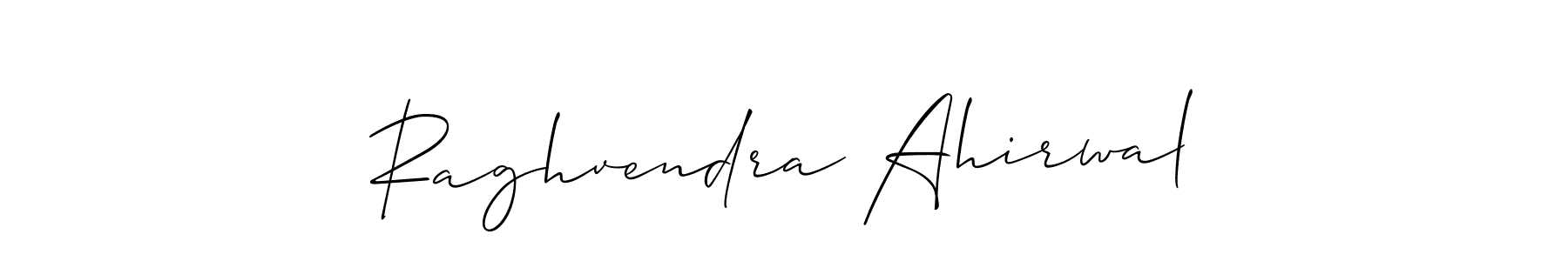 The best way (Allison_Script) to make a short signature is to pick only two or three words in your name. The name Raghvendra Ahirwal include a total of six letters. For converting this name. Raghvendra Ahirwal signature style 2 images and pictures png
