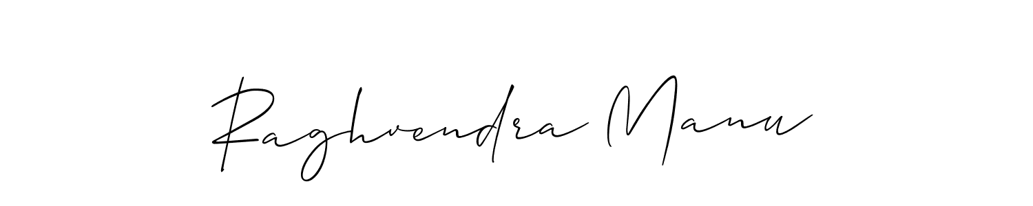 How to make Raghvendra Manu signature? Allison_Script is a professional autograph style. Create handwritten signature for Raghvendra Manu name. Raghvendra Manu signature style 2 images and pictures png