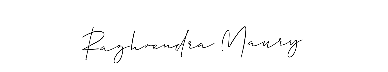 Make a beautiful signature design for name Raghvendra Maury. With this signature (Allison_Script) style, you can create a handwritten signature for free. Raghvendra Maury signature style 2 images and pictures png