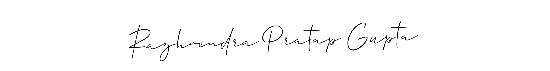 Also You can easily find your signature by using the search form. We will create Raghvendra Pratap Gupta name handwritten signature images for you free of cost using Allison_Script sign style. Raghvendra Pratap Gupta signature style 2 images and pictures png