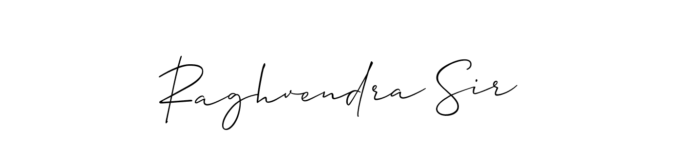 Design your own signature with our free online signature maker. With this signature software, you can create a handwritten (Allison_Script) signature for name Raghvendra Sir. Raghvendra Sir signature style 2 images and pictures png