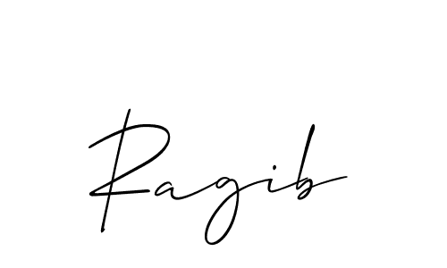 Use a signature maker to create a handwritten signature online. With this signature software, you can design (Allison_Script) your own signature for name Ragib. Ragib signature style 2 images and pictures png