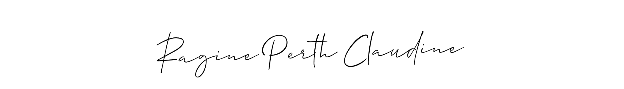 Also You can easily find your signature by using the search form. We will create Ragine Perth Claudine name handwritten signature images for you free of cost using Allison_Script sign style. Ragine Perth Claudine signature style 2 images and pictures png