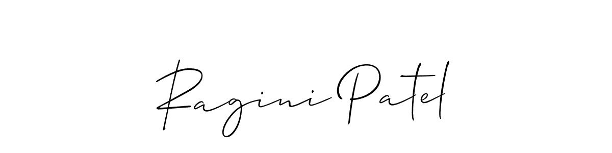 Ragini Patel stylish signature style. Best Handwritten Sign (Allison_Script) for my name. Handwritten Signature Collection Ideas for my name Ragini Patel. Ragini Patel signature style 2 images and pictures png