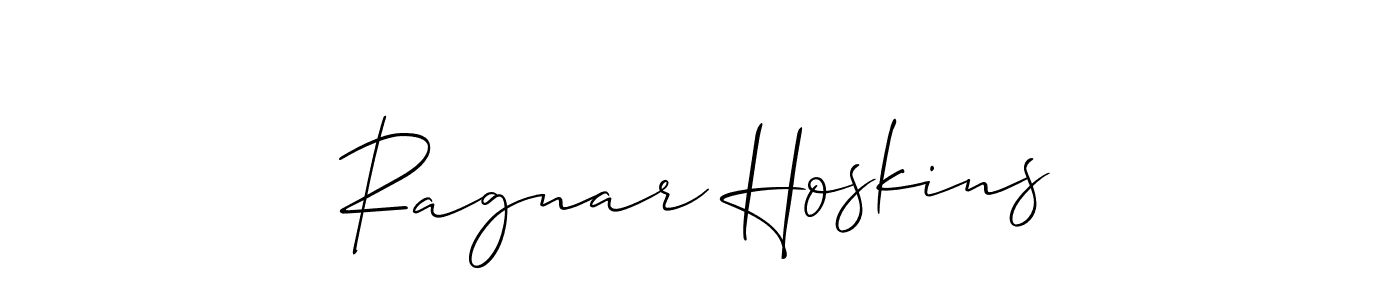 Create a beautiful signature design for name Ragnar Hoskins. With this signature (Allison_Script) fonts, you can make a handwritten signature for free. Ragnar Hoskins signature style 2 images and pictures png