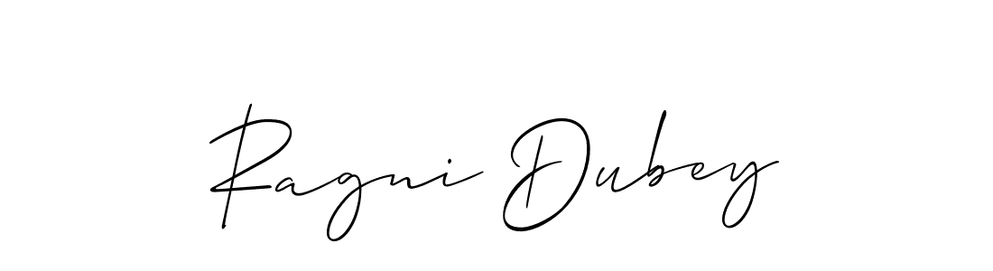 Also You can easily find your signature by using the search form. We will create Ragni Dubey name handwritten signature images for you free of cost using Allison_Script sign style. Ragni Dubey signature style 2 images and pictures png