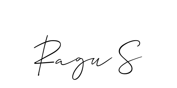 How to make Ragu S signature? Allison_Script is a professional autograph style. Create handwritten signature for Ragu S name. Ragu S signature style 2 images and pictures png