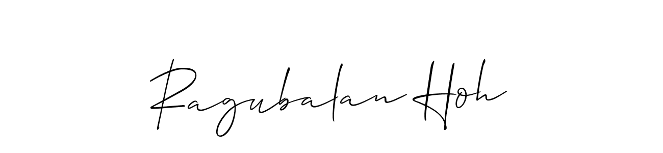 Best and Professional Signature Style for Ragubalan Hoh. Allison_Script Best Signature Style Collection. Ragubalan Hoh signature style 2 images and pictures png