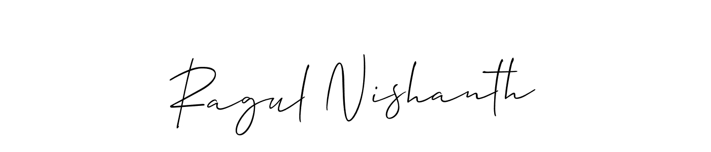 Check out images of Autograph of Ragul Nishanth name. Actor Ragul Nishanth Signature Style. Allison_Script is a professional sign style online. Ragul Nishanth signature style 2 images and pictures png