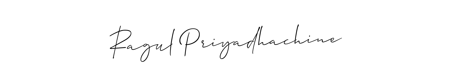 You can use this online signature creator to create a handwritten signature for the name Ragul Priyadhachine. This is the best online autograph maker. Ragul Priyadhachine signature style 2 images and pictures png