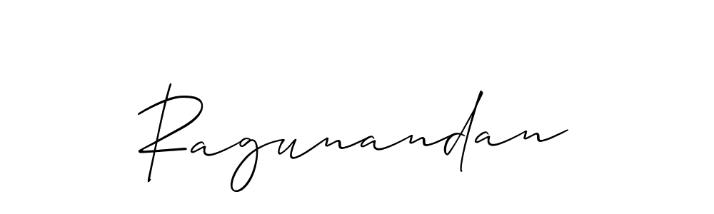 The best way (Allison_Script) to make a short signature is to pick only two or three words in your name. The name Ragunandan include a total of six letters. For converting this name. Ragunandan signature style 2 images and pictures png