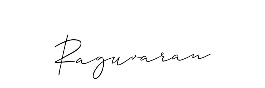 You should practise on your own different ways (Allison_Script) to write your name (Raguvaran) in signature. don't let someone else do it for you. Raguvaran signature style 2 images and pictures png