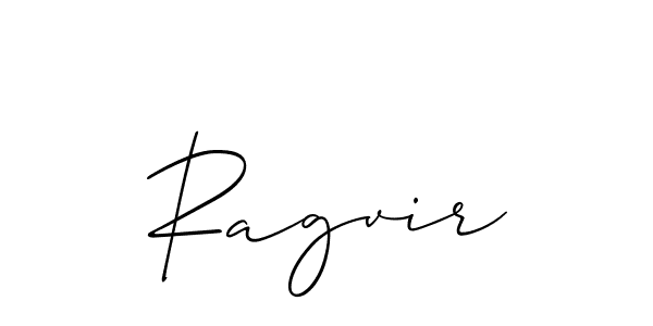 Use a signature maker to create a handwritten signature online. With this signature software, you can design (Allison_Script) your own signature for name Ragvir. Ragvir signature style 2 images and pictures png