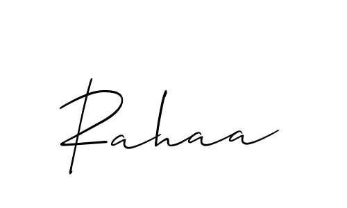 Create a beautiful signature design for name Rahaa. With this signature (Allison_Script) fonts, you can make a handwritten signature for free. Rahaa signature style 2 images and pictures png