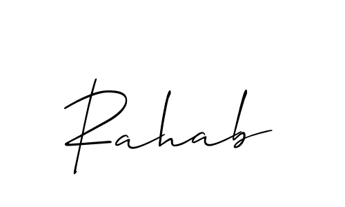 Also You can easily find your signature by using the search form. We will create Rahab name handwritten signature images for you free of cost using Allison_Script sign style. Rahab signature style 2 images and pictures png
