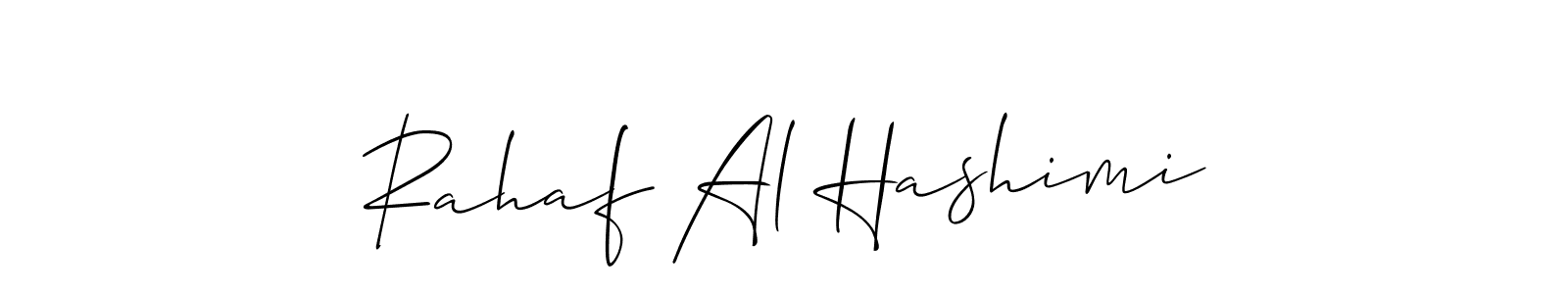 Create a beautiful signature design for name Rahaf Al Hashimi. With this signature (Allison_Script) fonts, you can make a handwritten signature for free. Rahaf Al Hashimi signature style 2 images and pictures png