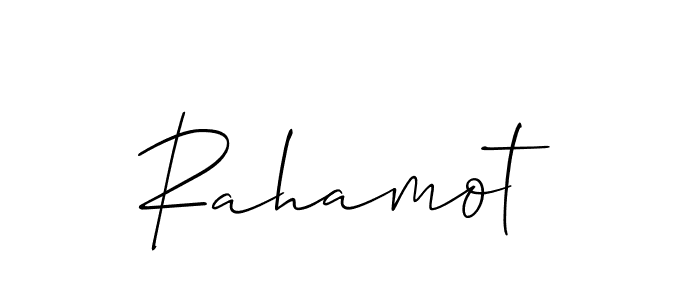 Also we have Rahamot name is the best signature style. Create professional handwritten signature collection using Allison_Script autograph style. Rahamot signature style 2 images and pictures png