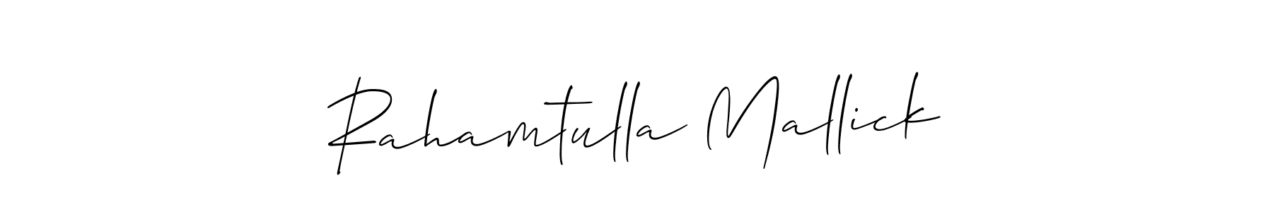 Check out images of Autograph of Rahamtulla Mallick name. Actor Rahamtulla Mallick Signature Style. Allison_Script is a professional sign style online. Rahamtulla Mallick signature style 2 images and pictures png