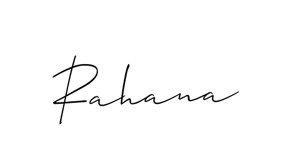 How to make Rahana signature? Allison_Script is a professional autograph style. Create handwritten signature for Rahana name. Rahana signature style 2 images and pictures png