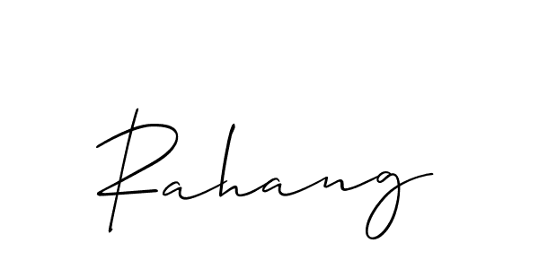 Best and Professional Signature Style for Rahang. Allison_Script Best Signature Style Collection. Rahang signature style 2 images and pictures png