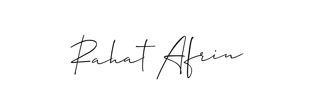 This is the best signature style for the Rahat Afrin name. Also you like these signature font (Allison_Script). Mix name signature. Rahat Afrin signature style 2 images and pictures png