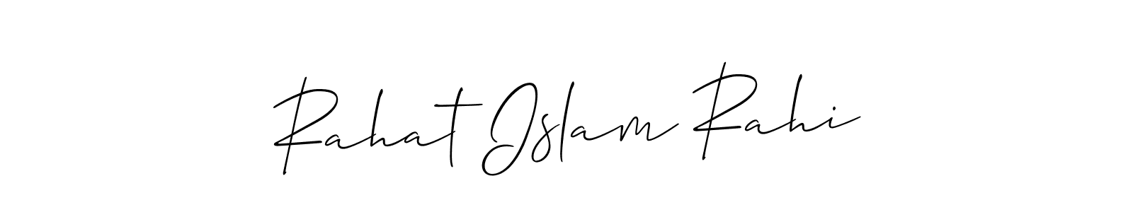 How to make Rahat Islam Rahi signature? Allison_Script is a professional autograph style. Create handwritten signature for Rahat Islam Rahi name. Rahat Islam Rahi signature style 2 images and pictures png