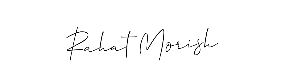 See photos of Rahat Morish official signature by Spectra . Check more albums & portfolios. Read reviews & check more about Allison_Script font. Rahat Morish signature style 2 images and pictures png