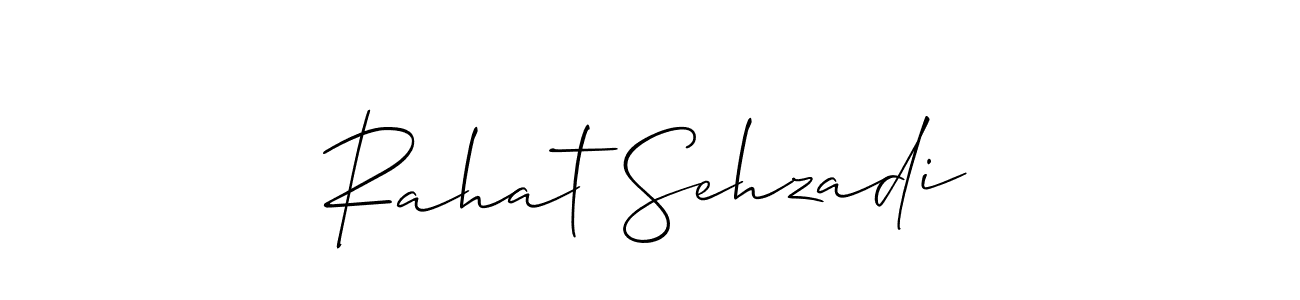 You should practise on your own different ways (Allison_Script) to write your name (Rahat Sehzadi) in signature. don't let someone else do it for you. Rahat Sehzadi signature style 2 images and pictures png