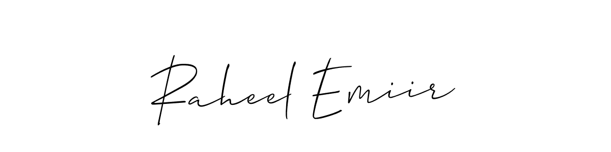 See photos of Raheel Emiir official signature by Spectra . Check more albums & portfolios. Read reviews & check more about Allison_Script font. Raheel Emiir signature style 2 images and pictures png