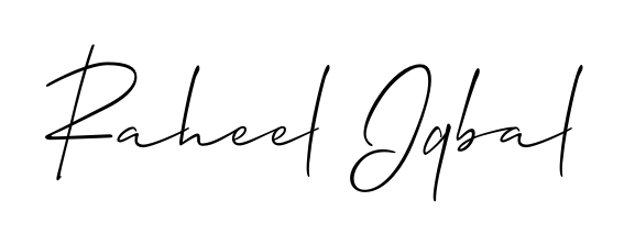 Practice writing Raheel Iqbal with the flow of Allison_Script lettering. A fantastic source of inspiration for developing your personal signature style. Raheel Iqbal signature style 2 images and pictures png