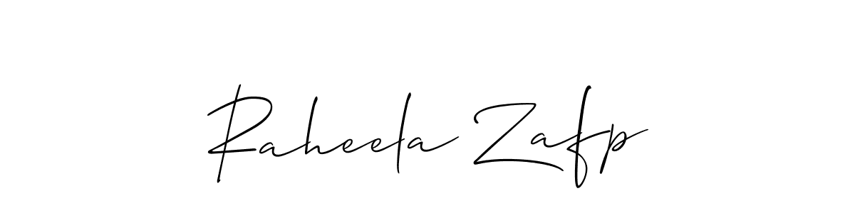 It looks lik you need a new signature style for name Raheela Zafp. Design unique handwritten (Allison_Script) signature with our free signature maker in just a few clicks. Raheela Zafp signature style 2 images and pictures png