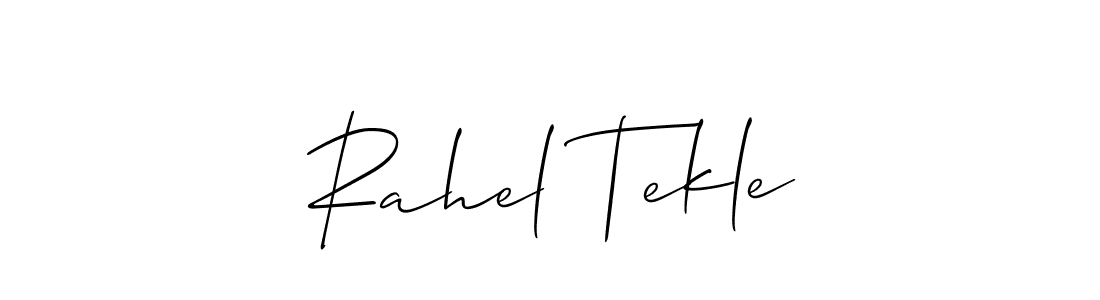 Check out images of Autograph of Rahel Tekle name. Actor Rahel Tekle Signature Style. Allison_Script is a professional sign style online. Rahel Tekle signature style 2 images and pictures png