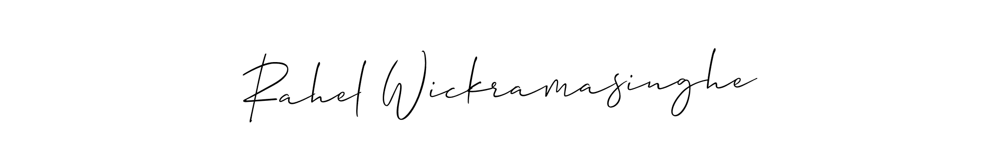 Once you've used our free online signature maker to create your best signature Allison_Script style, it's time to enjoy all of the benefits that Rahel Wickramasinghe name signing documents. Rahel Wickramasinghe signature style 2 images and pictures png