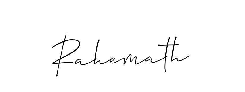 It looks lik you need a new signature style for name Rahemath. Design unique handwritten (Allison_Script) signature with our free signature maker in just a few clicks. Rahemath signature style 2 images and pictures png