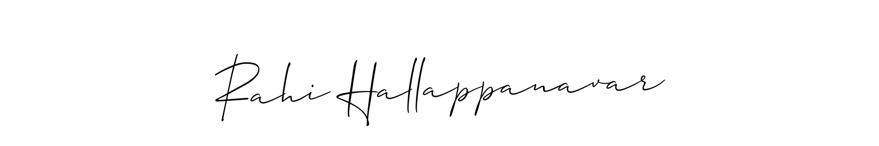 if you are searching for the best signature style for your name Rahi Hallappanavar. so please give up your signature search. here we have designed multiple signature styles  using Allison_Script. Rahi Hallappanavar signature style 2 images and pictures png
