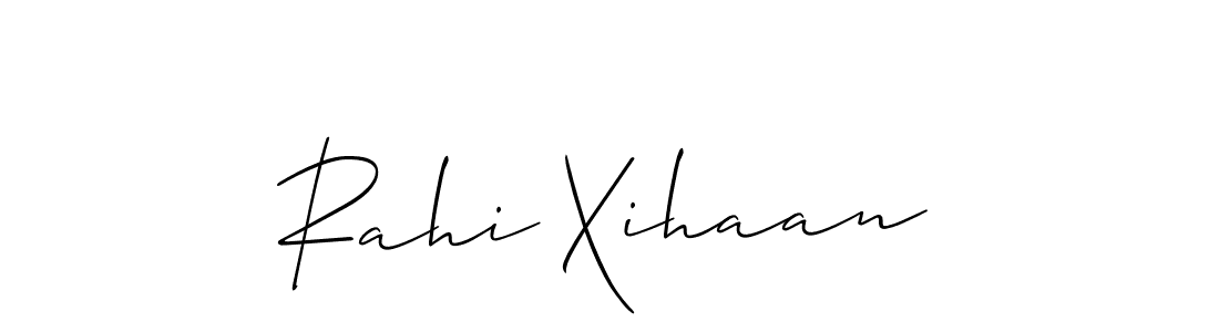 Also we have Rahi Xihaan name is the best signature style. Create professional handwritten signature collection using Allison_Script autograph style. Rahi Xihaan signature style 2 images and pictures png